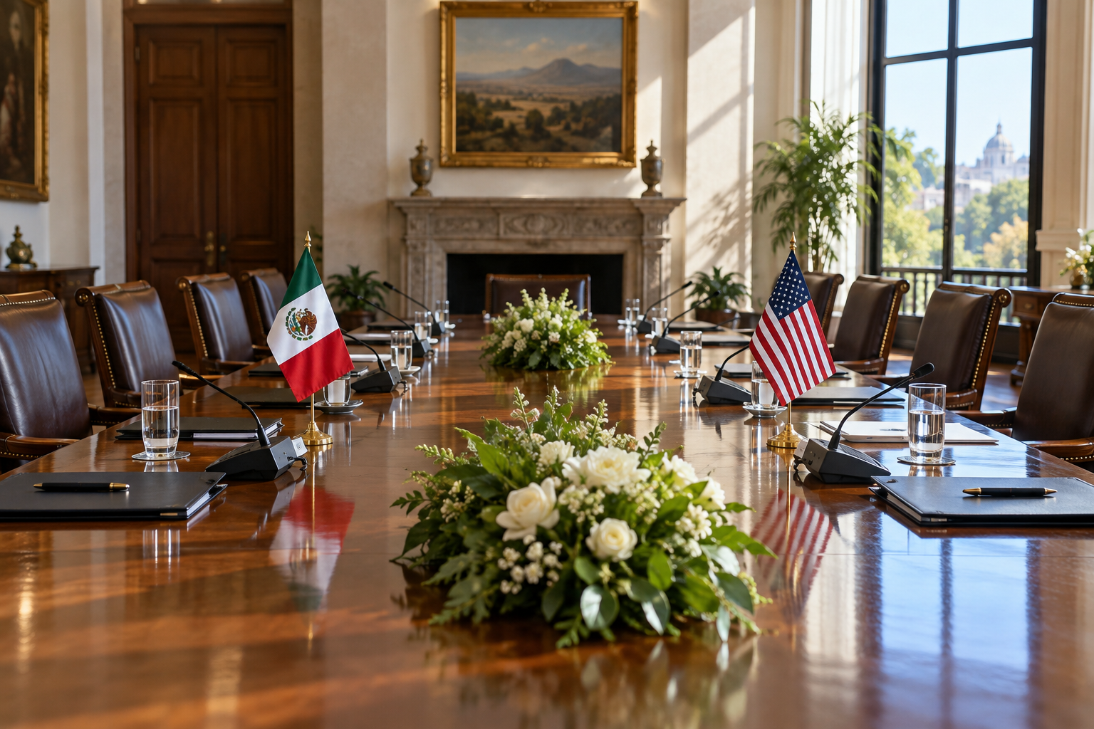 Imagen editorial de contexto: Senado mexicano busca reactivar reuniones interparlamentarias con EE. UU.